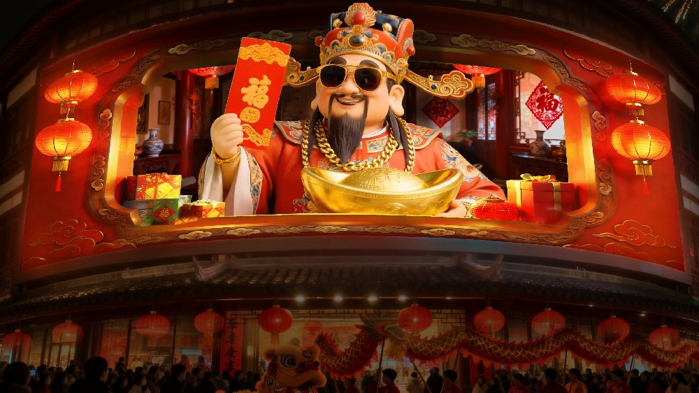裸眼3D-财神爷贺岁